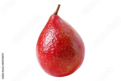 Red plums isolated on transparent background