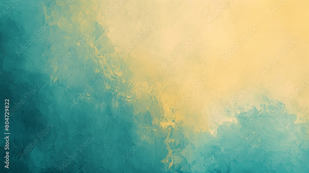 soft pastel gradient of teal and gilded yellow, ideal for an elegant abstract background