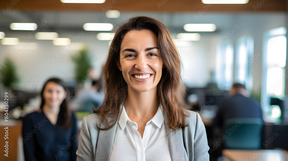 Portrait of a businesswoman standing in a modern office
Portrait of a businesswoman standing in a modern office