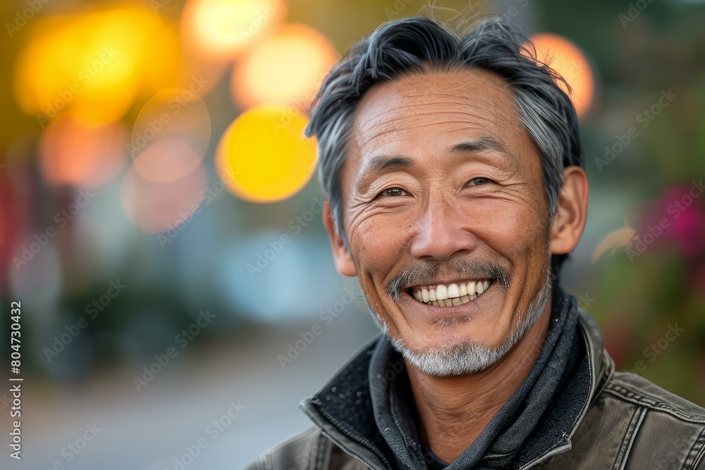 Radiant Asian man smiling. Young smart guy. Generate Ai Radiant Asian man smiling. Young smart guy. Generate Ai
