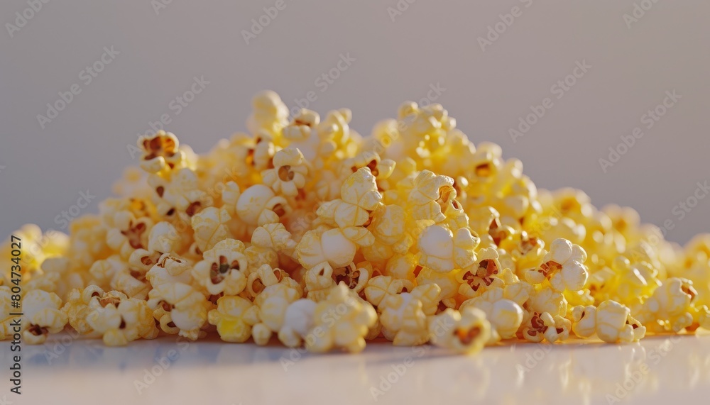Pile of Popcorn on Table Pile of Popcorn on Table