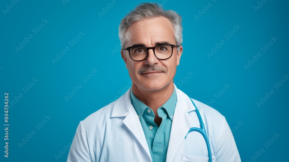 Man in Glasses With Stethoscope Man in Glasses With Stethoscope