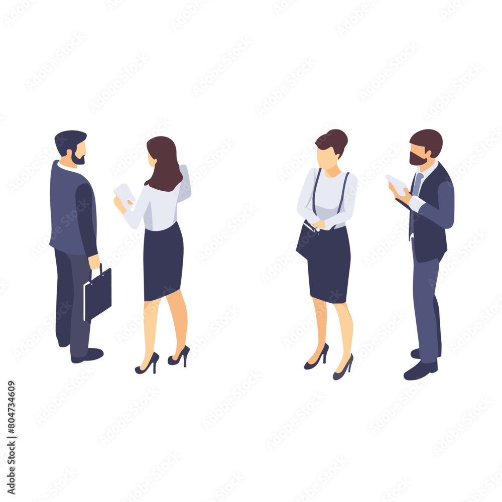 individuals are illustrated in a 3D isometric style, adding a unique visual appeal individuals are illustrated in a 3D isometric style, adding a unique visual appeal