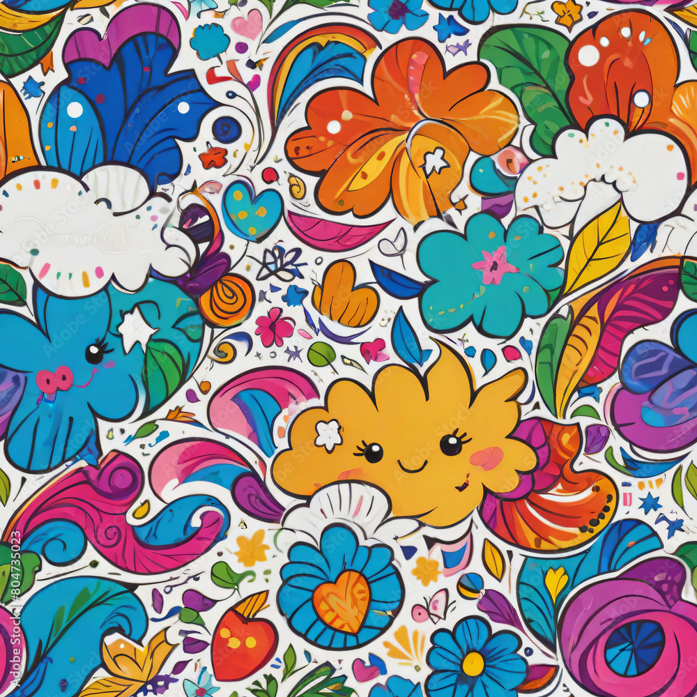 Obraz premium seamless floral pattern