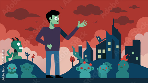 One participant pitching their doomsday scenario of a zombie apocalypse complete with detailed plans for how society would crumble and the undead.