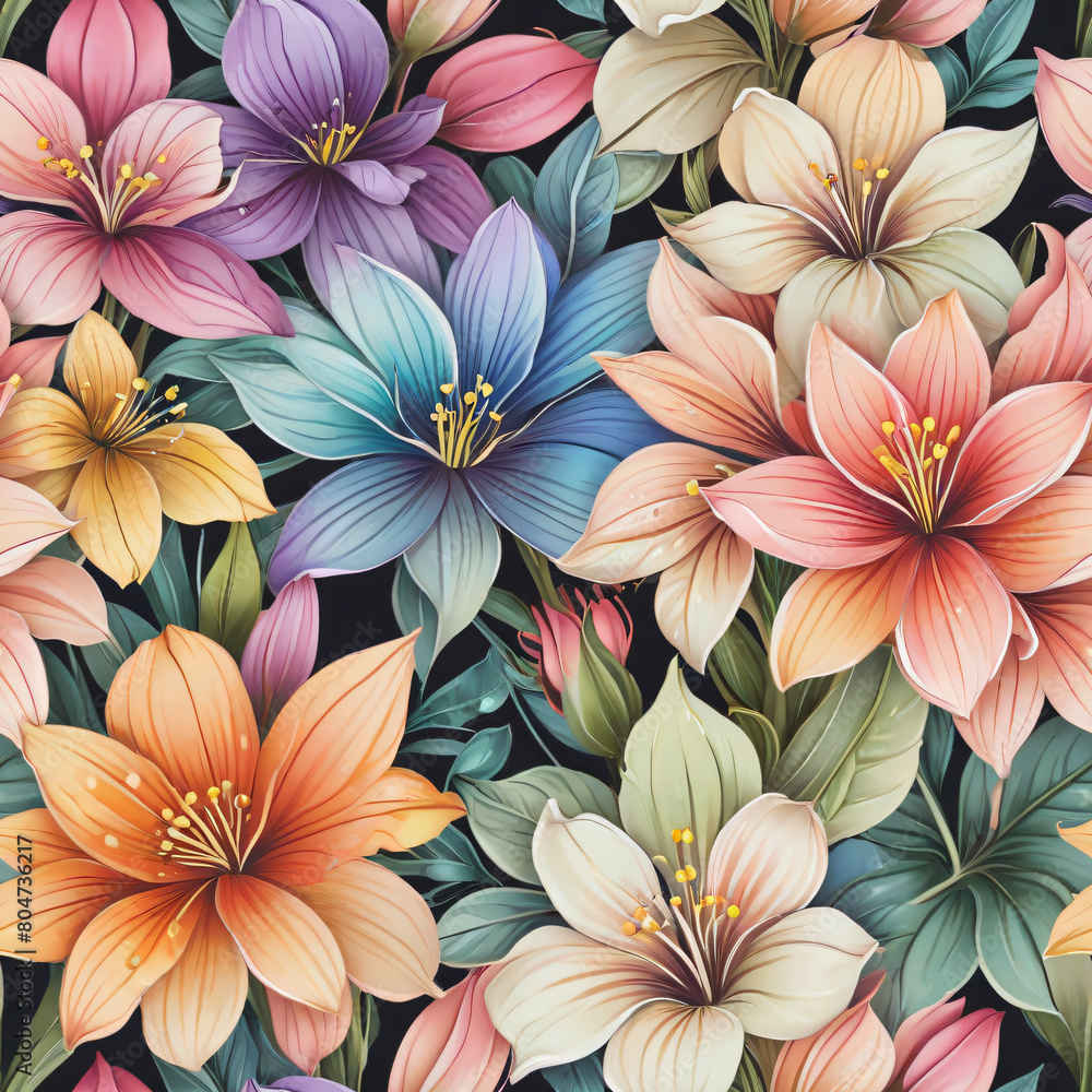 seamless pattern with flowers seamless pattern with flowers