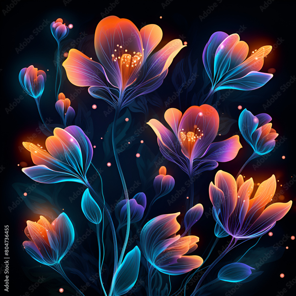 Abstract colorful flower Abstract colorful flower