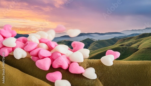 the sweetheart abstract background