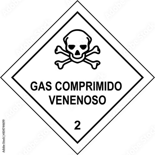 vm2, gas venenoso, 2, gas comprimido venenoso 2, pictograma, vector, imagen, indicar, anuncio, aviso, señalética, icono, símbolo, ilustración, seguridad, peligro, signo, convencional