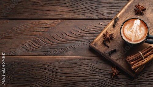 dark wooden background brown board texture mahogany pattern photo