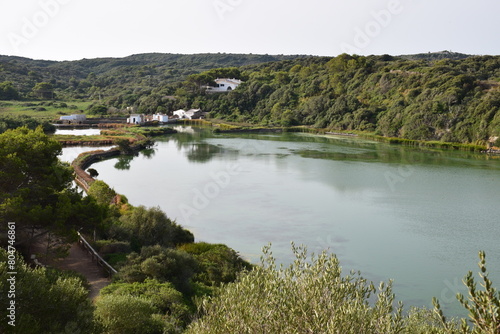 Vista de la Albufera de Es Grau desd euna colina photo