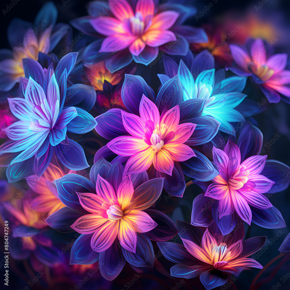 Abstract colorful flower Abstract colorful flower