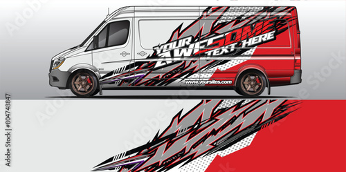 Sleek and Stylish Car Wrap Background Vectors