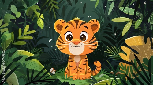 Sketch a cartoon character advocating for wildlife conservation, raising awareness about endangered species and the importance of preserving biodiversity