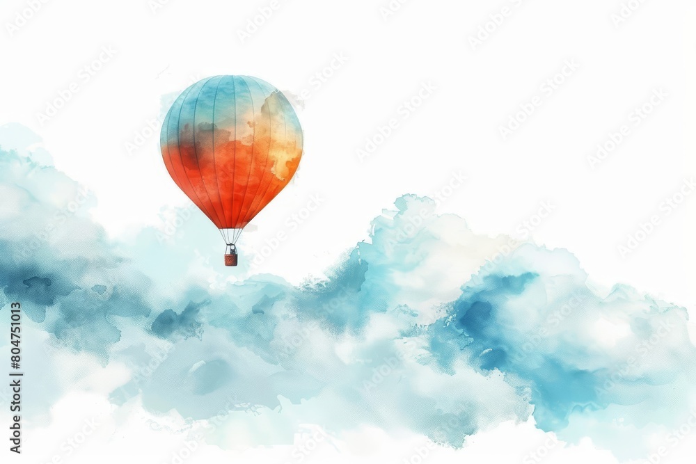 Obraz premium Take a journey to the heavens in this awe-inspiring watercolor painting