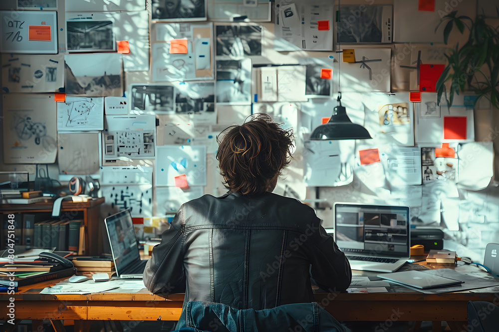 Graphic Designer At Work.
