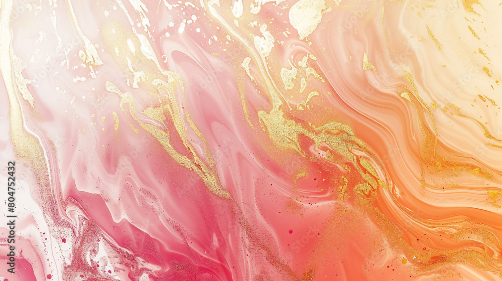 soft pastel gradient of gilded lemon and rose red, ideal for an elegant abstract background