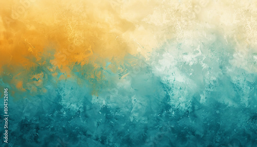 soft pastel gradient of turquoise and saffron, ideal for an elegant abstract background photo