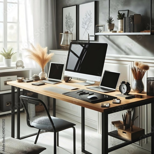 Wallpaper Mural Espace de Travail Moderne : Productivité et Innovation Torontodigital.ca