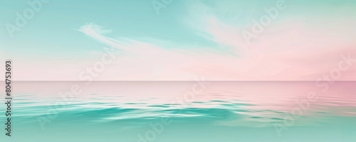 soothing horizontal gradient of teal and soft pink, ideal for an elegant abstract background