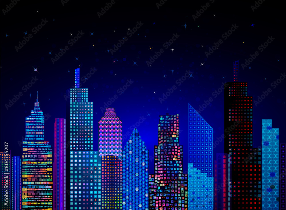 abstract city scape raster image illustration. abstract city scape raster image illustration.