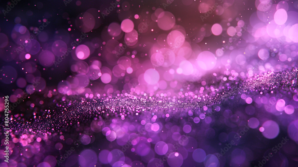 Vibrant Violet Glitter Lights, Abstract and Dreamy Background for Creative Projects