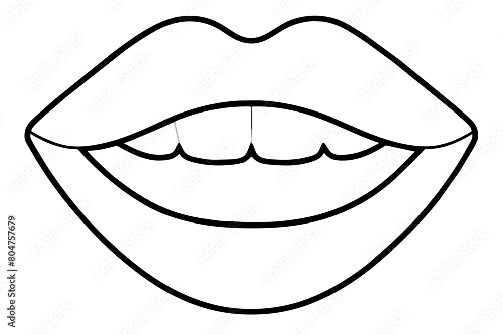 mouth line art silhouette illustration mouth line art silhouette illustration