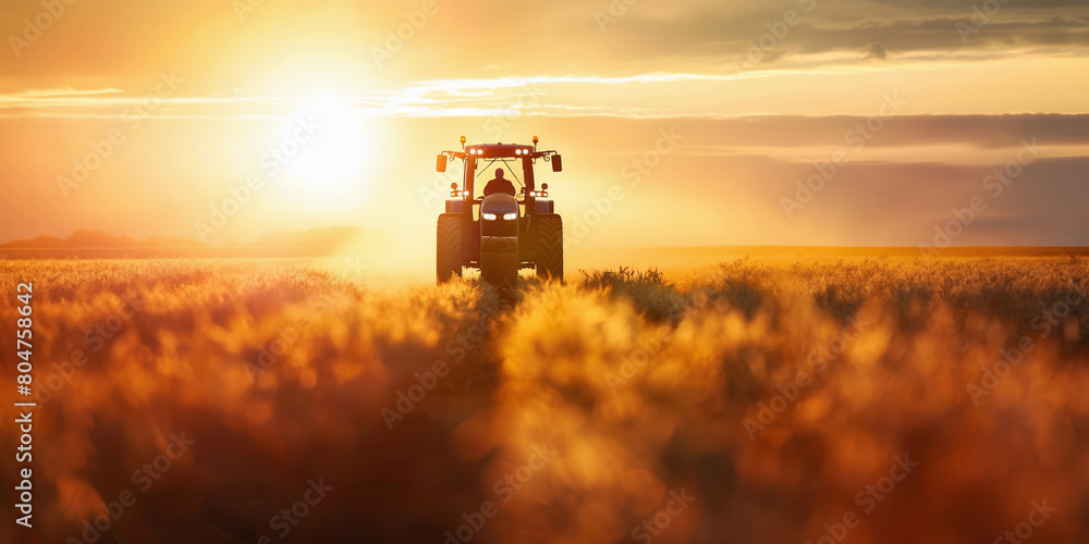 Fototapeta premium Photo of an agricultural field