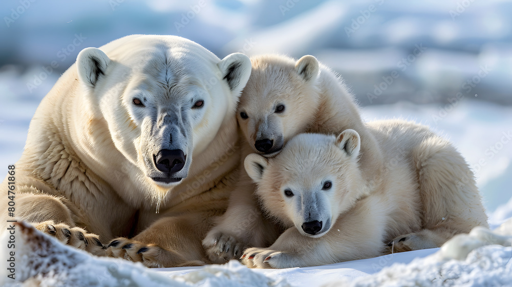 polar bear on the ice polar bear on the ice