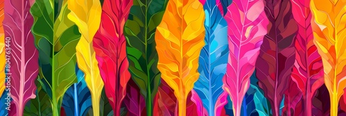 Colorful Stylized Salad Illustration for Vibrant Designs