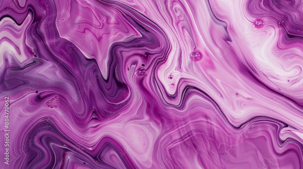 Fototapeta premium Smooth swirls of pink and purple create a mesmerizing abstract pattern.