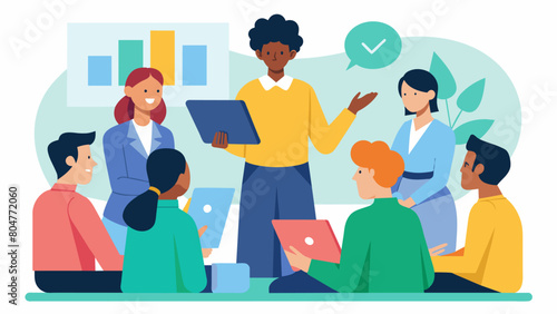 A diversity training session specifically tailored for managers and leaders providing them with the tools and strategies to promote diversity and. Vector illustration