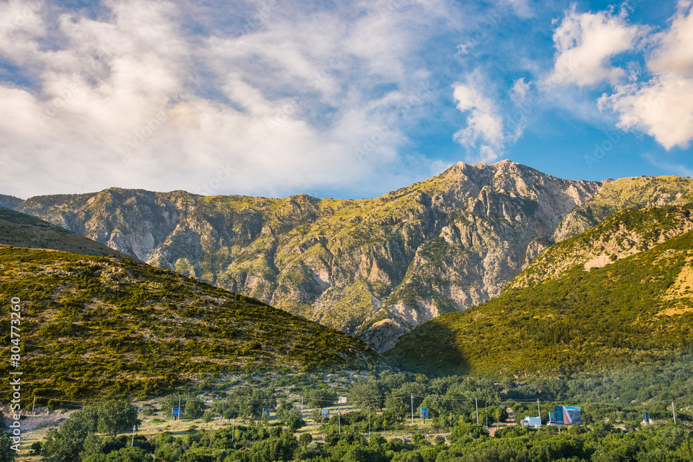 Beautiful mountain landscape of Mount Cika in Albania