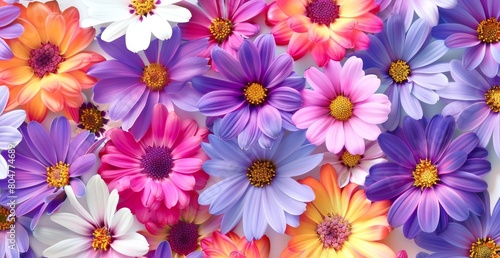 Flowers design will different types of colors as beautiful as possible full frame