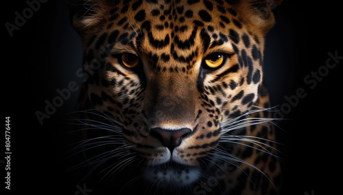 Intense eyes of a powerful leopard © Balaraw
