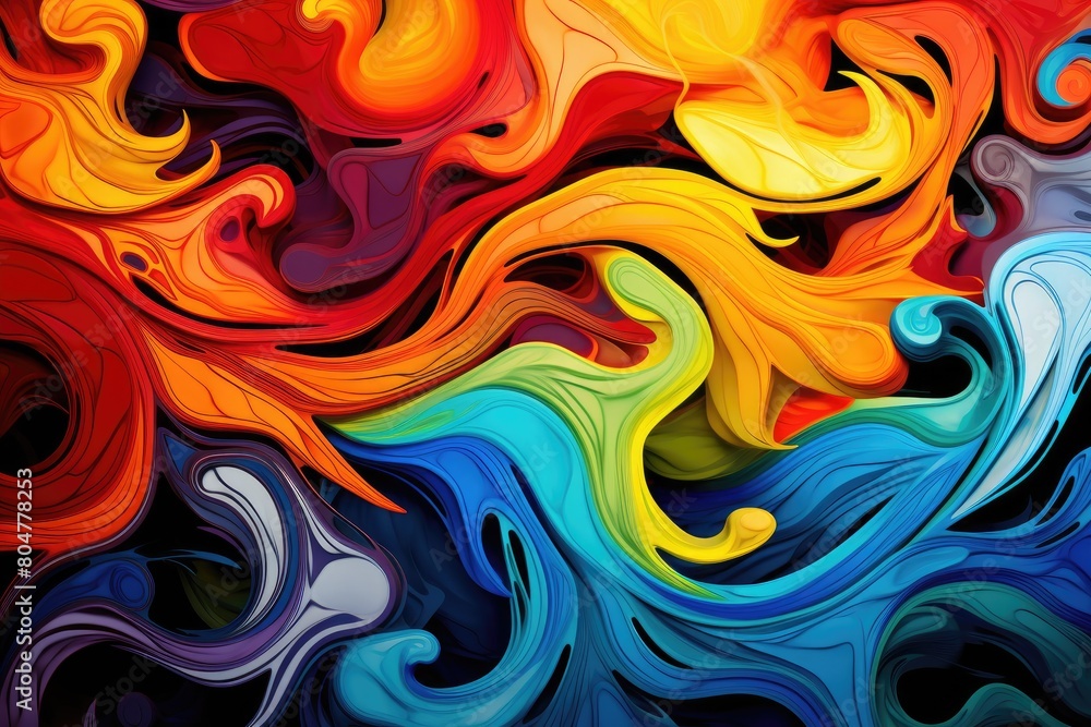 Vibrant abstract fluid art background Vibrant abstract fluid art background