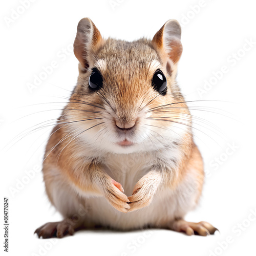 Gerbil isolated on transparent background