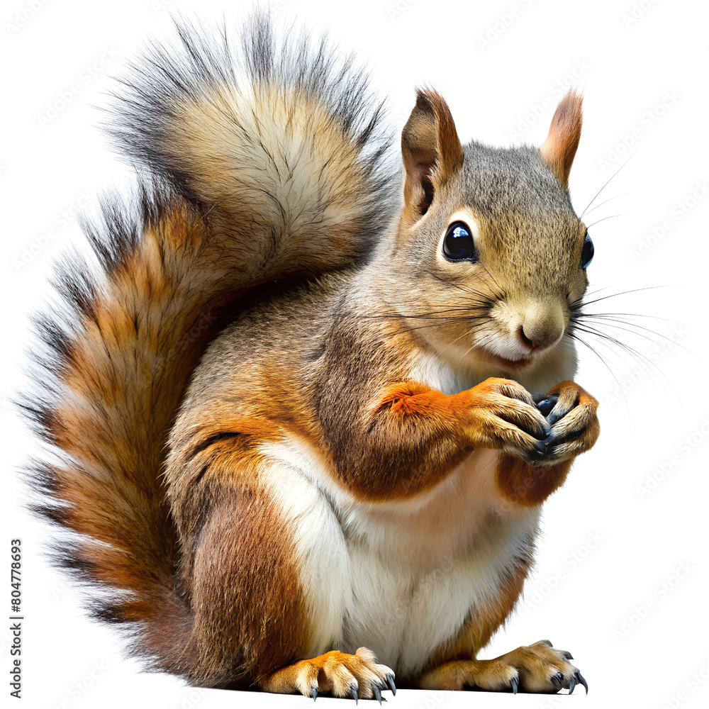 Squirrel isolated on transparent background Squirrel isolated on transparent background