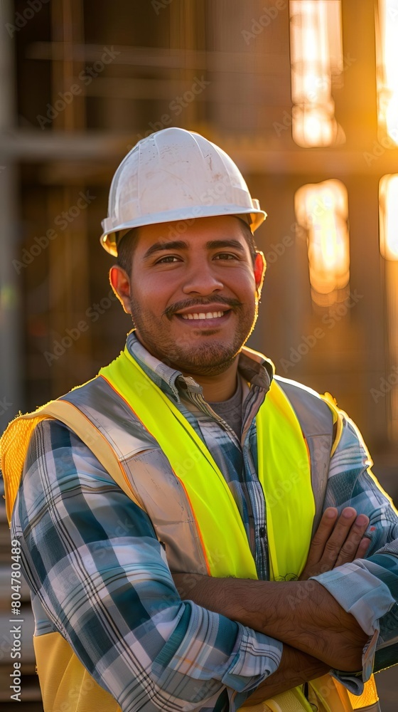 Civil Engineer Hispanic smiling with Constuction backgrounds, use for banner cover Success in target of project goal Handsome Middle Eastern worker Civil Engineer Hispanic smiling with Constuction backgrounds, use for banner cover Success in target of project goal Handsome Middle Eastern worker