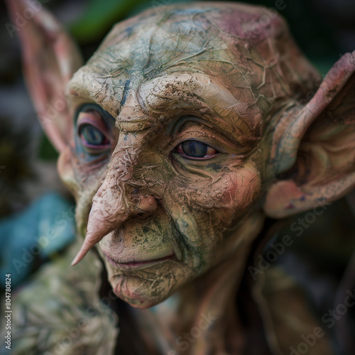 Mystical Elf Portrait in Enchanted Forest Setting