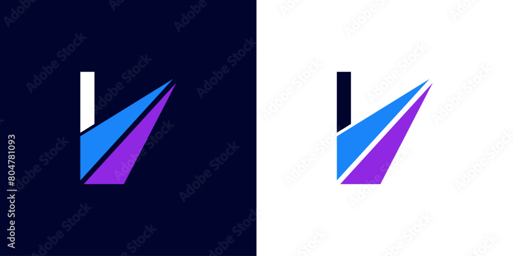 logo design Initial letter I financial marketing, financial, business with arrow direction logo vector illustration logo design Initial letter I financial marketing, financial, business with arrow direction logo vector illustration