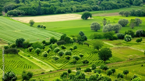 Agroforestry - Integration of trees and shrubs into agricultural landscapes. 