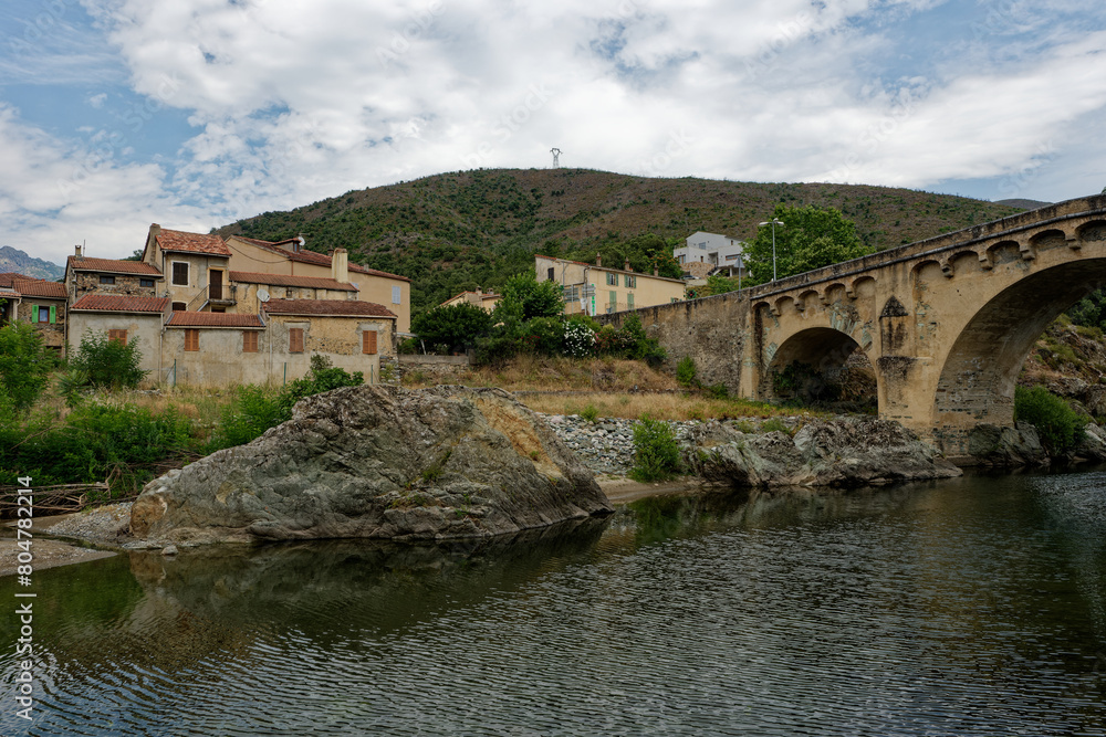 Obraz premium Frankreich - Korsika - Morosaglia - Fluss Asco