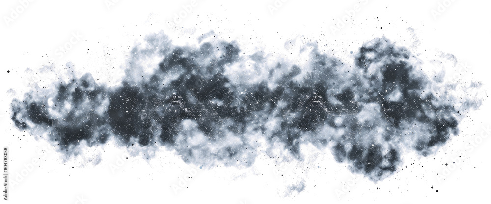 Fototapeta premium Smoke clouds drawing drifting lazily across