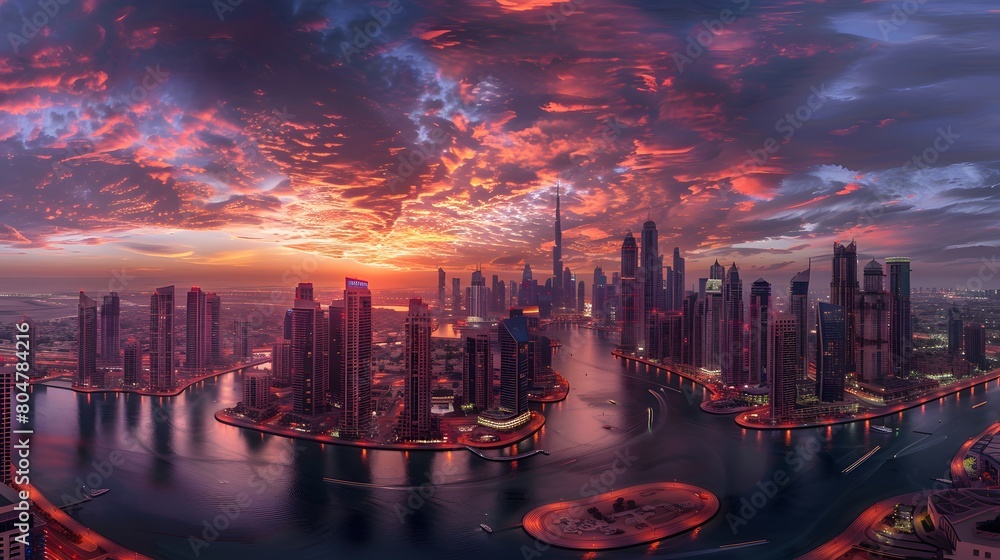 Fototapeta premium dubais panoramic 