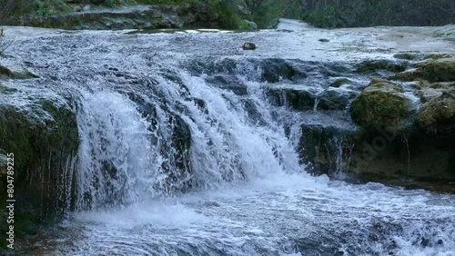 waterfall in riserva naturale orientata cavagrande del cassibile in italy SBV 314535040 4K  photo