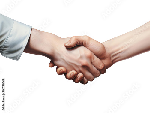 Wallpaper Mural Two hands of different people of different skin tones firmly shaking. Torontodigital.ca