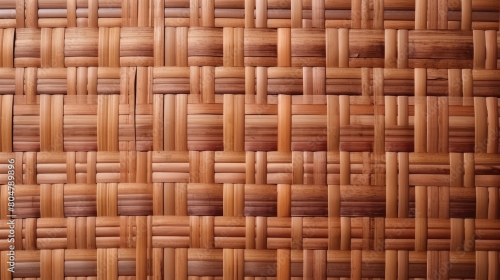 Brown bamboo weave texture, a nature background with handicraft charm. Ai Generated. Brown bamboo weave texture, a nature background with handicraft charm. Ai Generated.