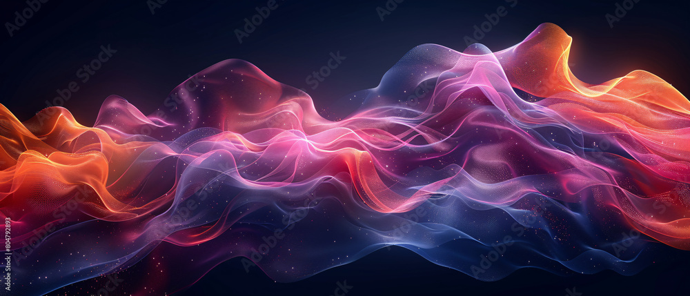Vibrant Energy: An Intense Show of Abstract Waves.