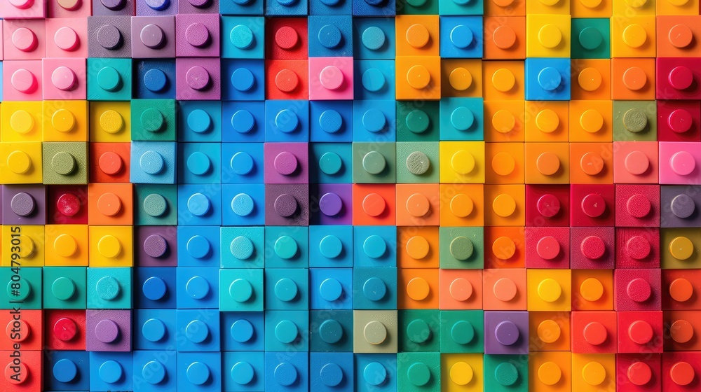 Dive into the playful world with a vibrant background of colorful building blocks, a visual feast of creativity. Ai Generated. Dive into the playful world with a vibrant background of colorful building blocks, a visual feast of creativity. Ai Generated.
